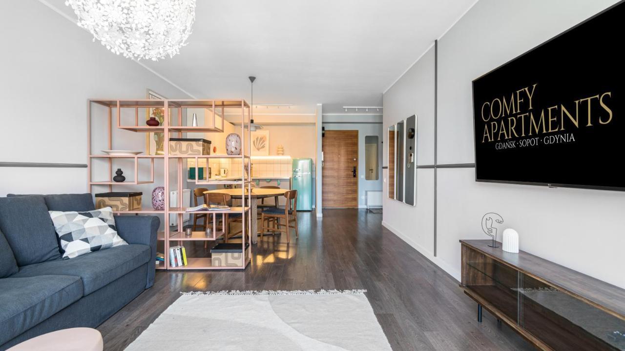Waterlane W Oknami Na Rzeke - Marina View - Comfy Apartments Gdansk Luaran gambar