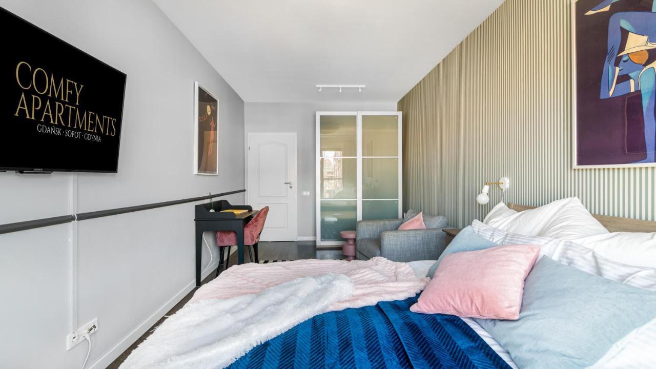Waterlane W Oknami Na Rzeke - Marina View - Comfy Apartments Gdansk Luaran gambar